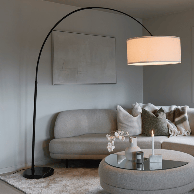 Rauma gulvlampe med skjerm 227cm sort 1