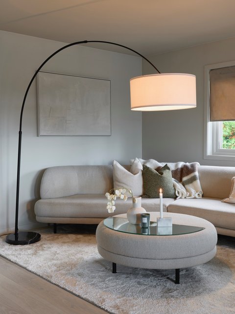 Rauma gulvlampe med skjerm 227cm sort 4