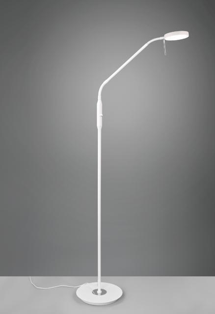 Monza LED leselampe gulv 1lys 145cm hvit, bilde 2 av 3