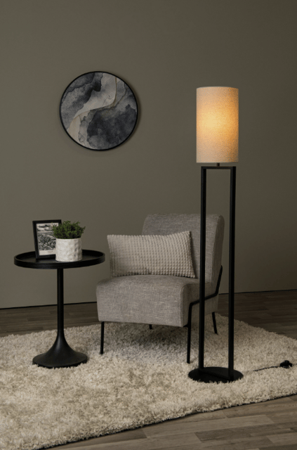 Herman gulvlampe 118cm beige, bilde 4 av 5