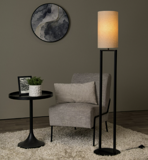 Herman gulvlampe 118cm beige, bilde 1 av 5