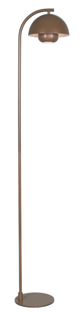 Myla LED oppladbar gulvlampe 145cm brun, bilde 3 av 4