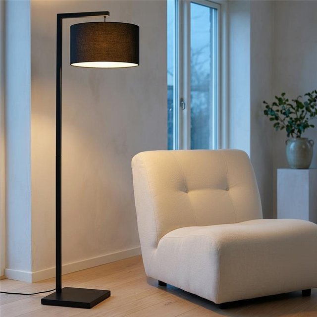 David gulvlampe 175cm sort 1