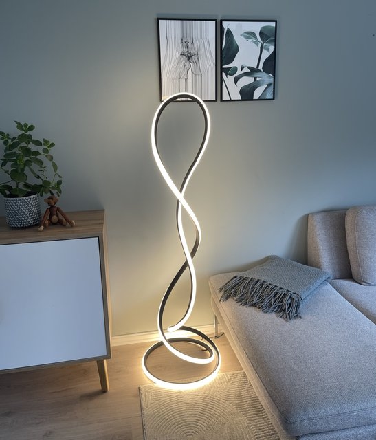 Infinity LED gulvlampe 143cm sort 4