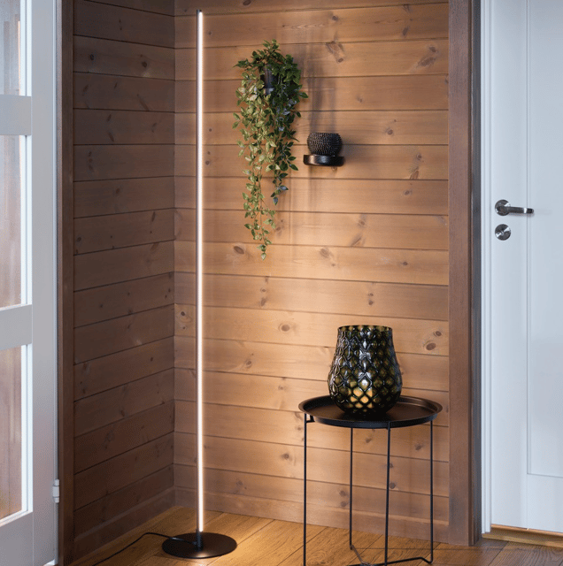 Pole LED gulvlampe 160cm sort 2