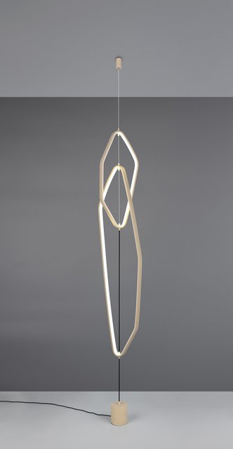 Civasto LED gulvlampe 140cm beige, bilde 2 av 3