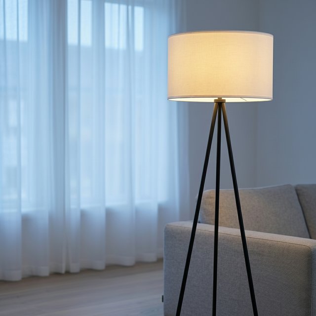 Triangel II gulvlampe 140cm sort 2