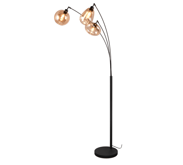 Lumina gulvlampe 3lys 200cm amber, bilde 2 av 4