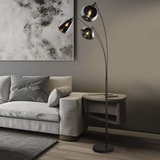 Lumina gulvlampe 3lys 200cm smoke, bilde 1 av 4