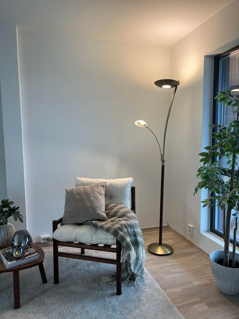 Helios LED uplight 2lys 197cm messing, bilde 6 av 13