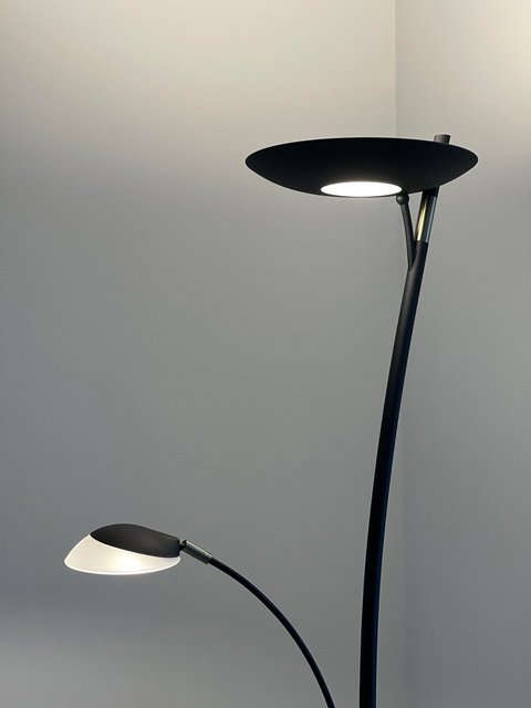 Helios LED uplight 2lys 197cm sort 4