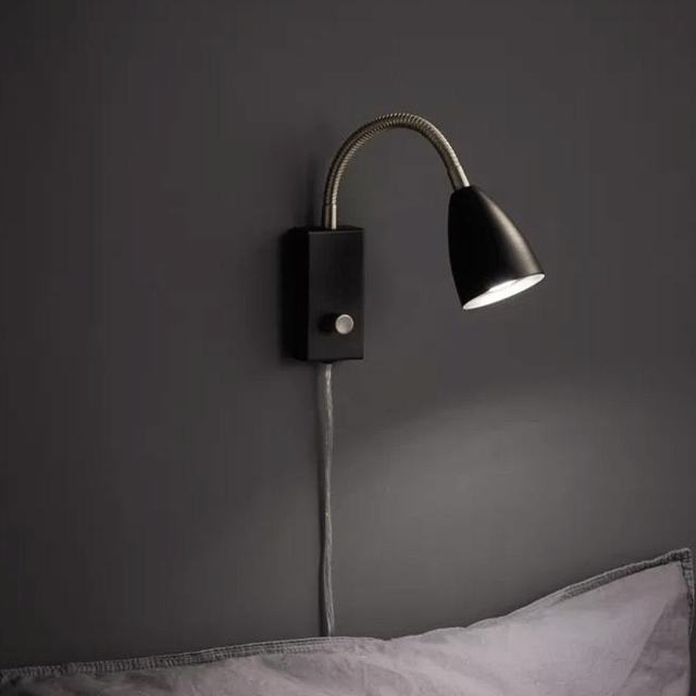 Ciro Flex leselampe vegg 18cm sort 1