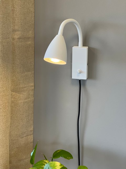 Lina Flex leselampe vegg 32cm hvit 3