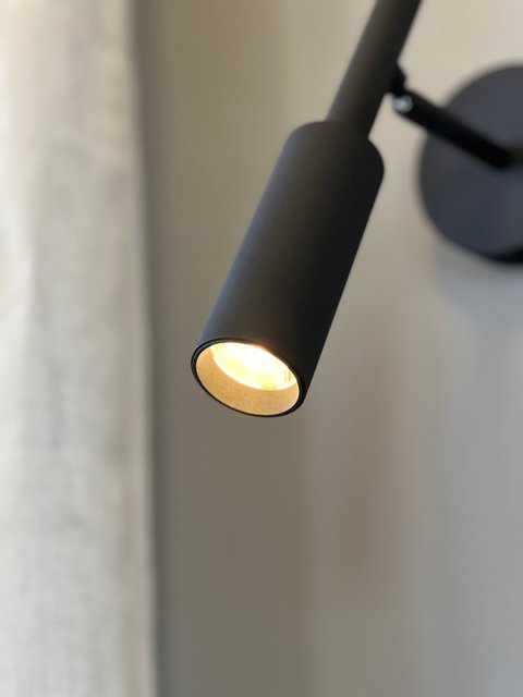 Bino LED leselampe vegg 22,5cm sort 3