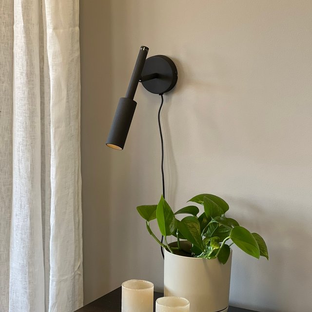 Bino LED leselampe vegg 22,5cm sort 2