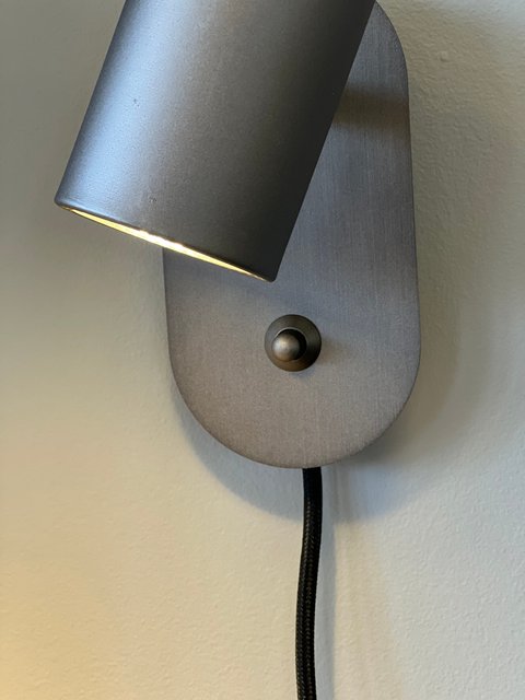 Noor II leselampe vegg 1lys 14cm brun, bilde 4 av 9