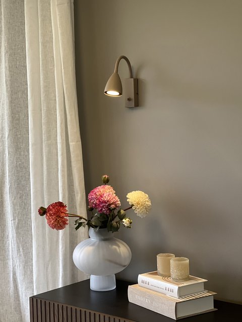 Lina Flex leselampe vegg 32cm beige, bilde 3 av 6