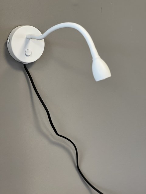 Willy LED leselampe vegg 20cm hvit, bilde 4 av 6