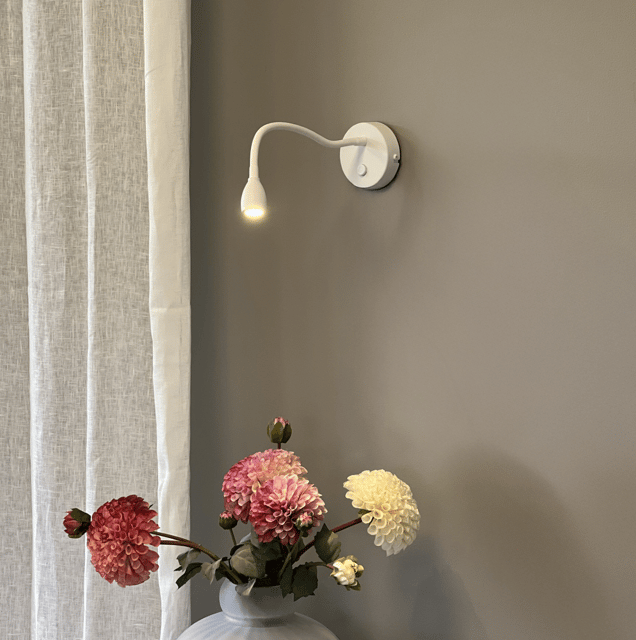 Willy LED leselampe vegg 20cm hvit, bilde 2 av 6