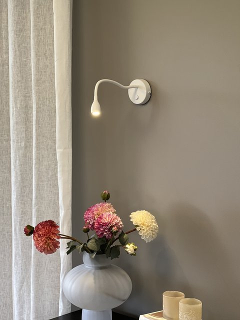 Willy LED leselampe vegg 20cm hvit, bilde 3 av 6