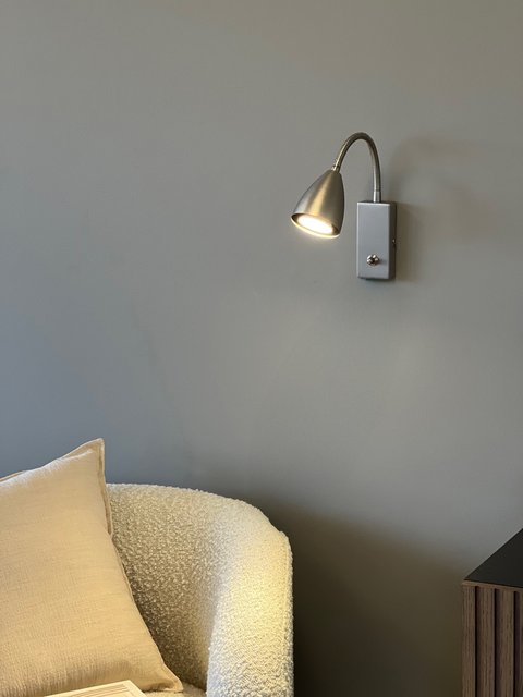 Lina Flex leselampe vegg 25cm stål, bilde 4 av 5