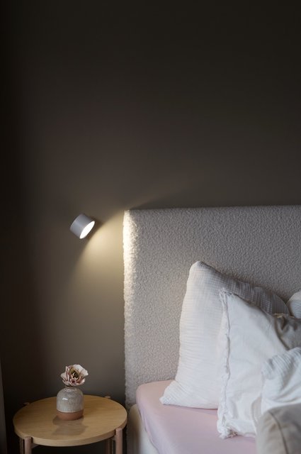 Frida LED oppladbar leselampe vegg 7,5cm hvit 2