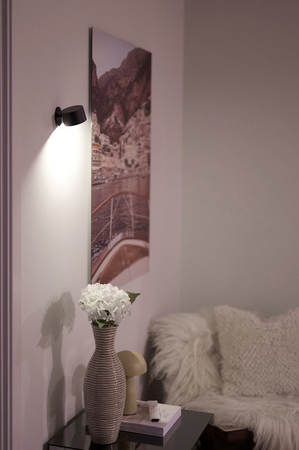 Frida LED oppladbar leselampe vegg 7,5cm sort 2