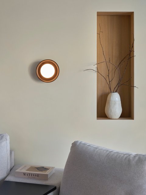 Magne LED oppladbar vegg/taklampe 20cm sort 2