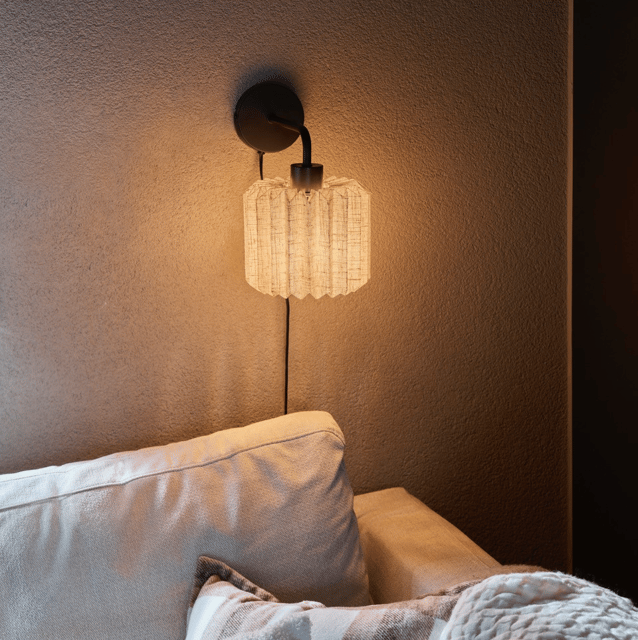 Fleur vegglampe 28,5cm sort 1