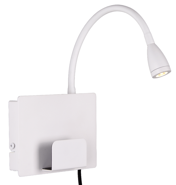 Farris LED leselampe vegg 35cm hvit, bilde 2 av 4