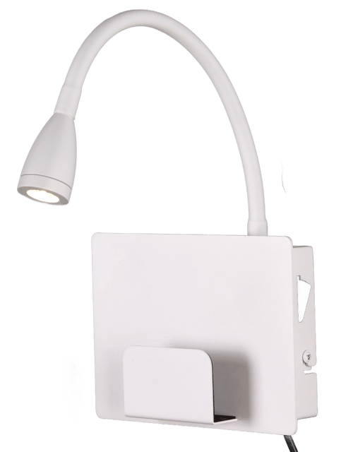 Farris LED leselampe vegg 35cm hvit, bilde 3 av 4