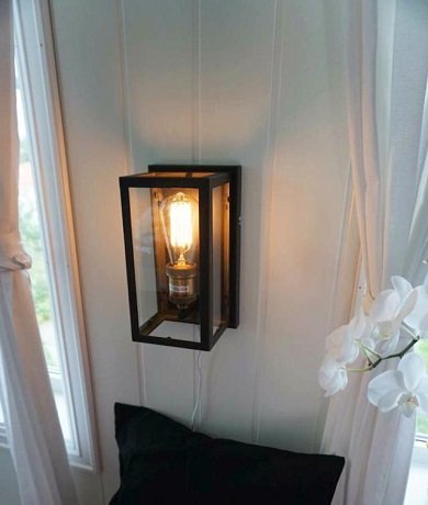 Dovre vegglampe 25cm sort 2