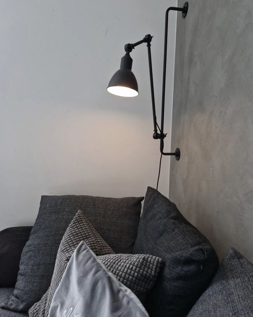 Karlsson vegglampe 82cm sort 4