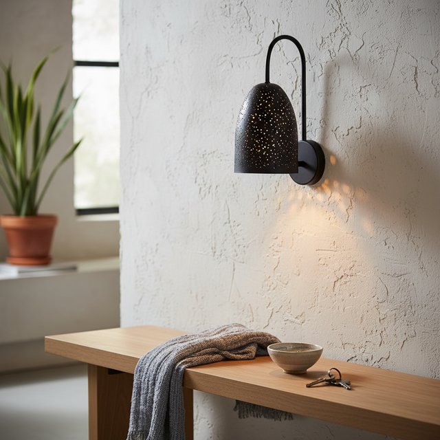 Clint New vegglampe 12cm sort 1