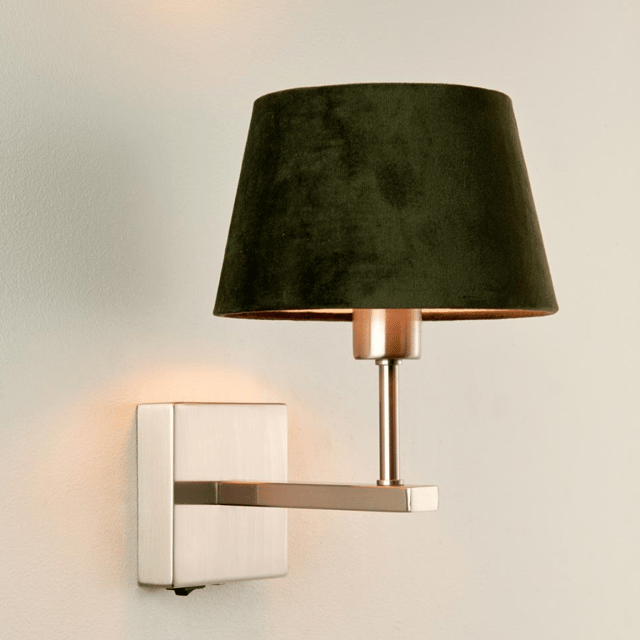 Mango vegglampe 20cm stål 1