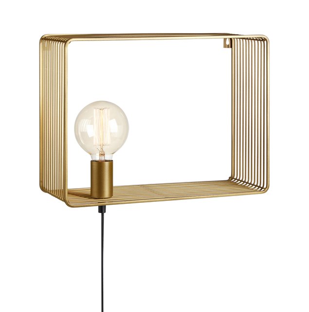 Shelf vegglampe 38cm messing 4
