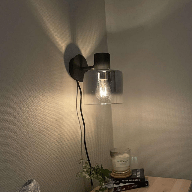 Bowl vegglampe 19cm smoke, bilde 2 av 10