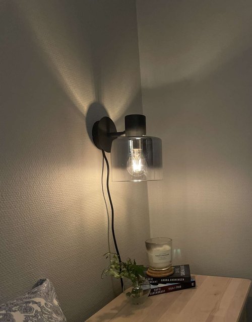 Bowl vegglampe 19cm smoke, bilde 3 av 10
