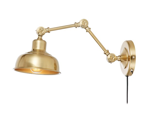 Grimstad vegglampe 16cm messing, bilde 3 av 3