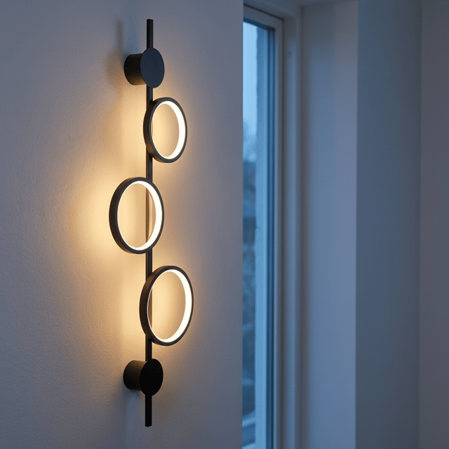 Alias Circle LED vegglampe 107cm sort 2