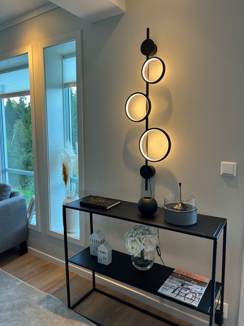 Alias Circle LED vegglampe 107cm sort 4