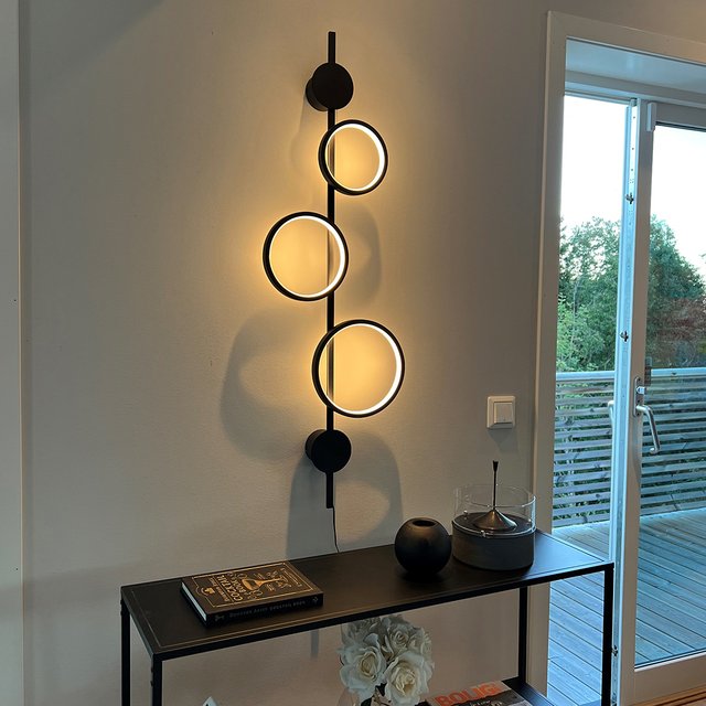 Alias Circle LED vegglampe 107cm sort 3
