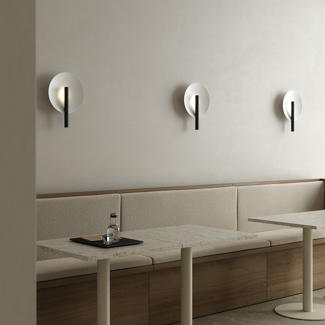 Furiko vegglampe 42cm sort 1