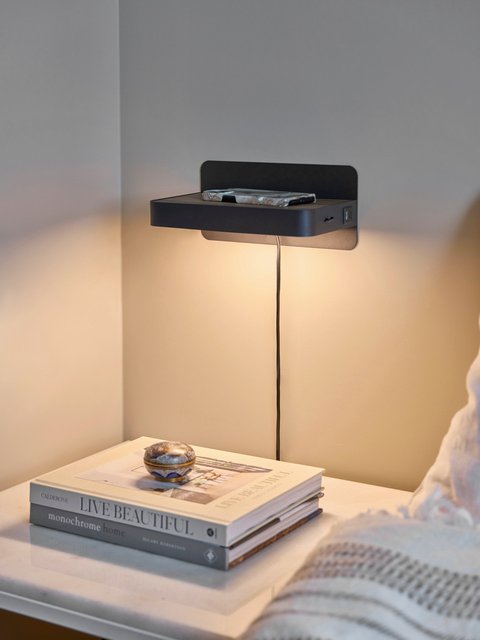 Western LED vegglampe 25cm sort 2