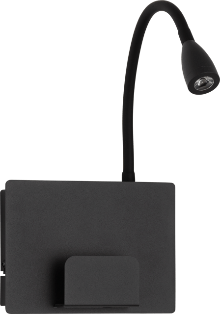 Farris LED leselampe vegg 35cm sort 4
