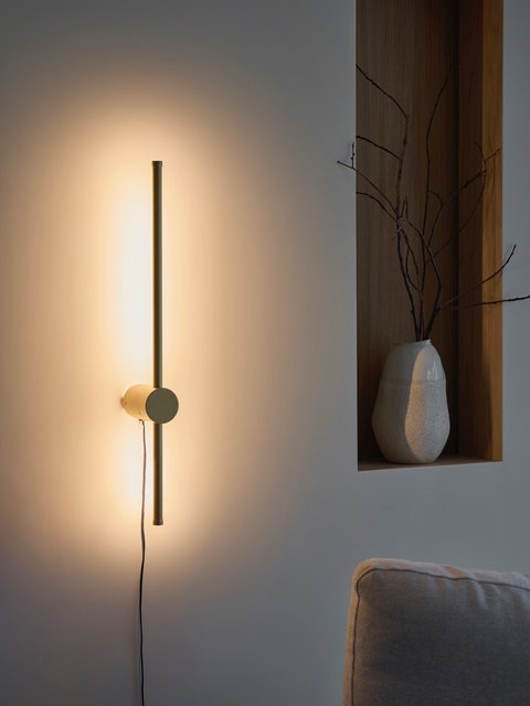Pole LED vegglampe 60cm gull 2