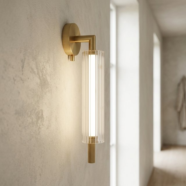 Kosta LED vegglampe 43,5cm messing 2