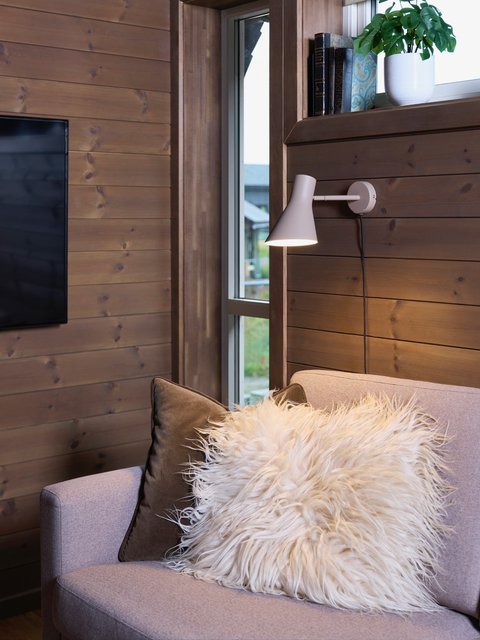 Odense leselampe vegg 18,5cm beige, bilde 2 av 7
