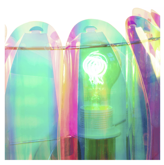 Glinstar vegglampe 30cm flerfarget, bilde 3 av 5