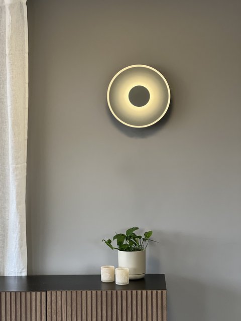 Lydia LED vegglampe 35cm grå, bilde 3 av 9